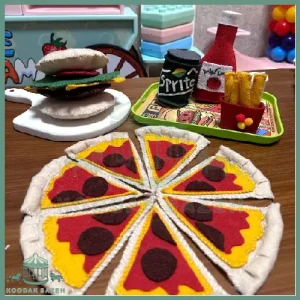 اکسسوری نمدی پیتزا فروشی